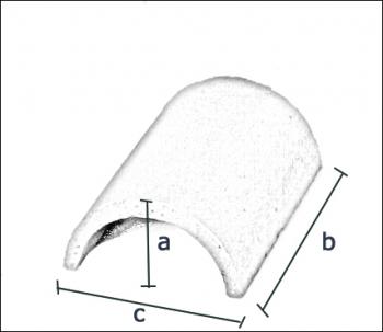 baby half round ridge